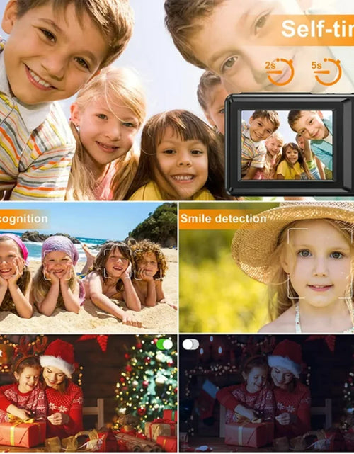 Load image into Gallery viewer, 1080P Digital Camera 16X Digital Zoom Compact Point and Shoot Camera Portable Small Camera Starter Camera for Teens Students Boys Girls Seniors(Green)
