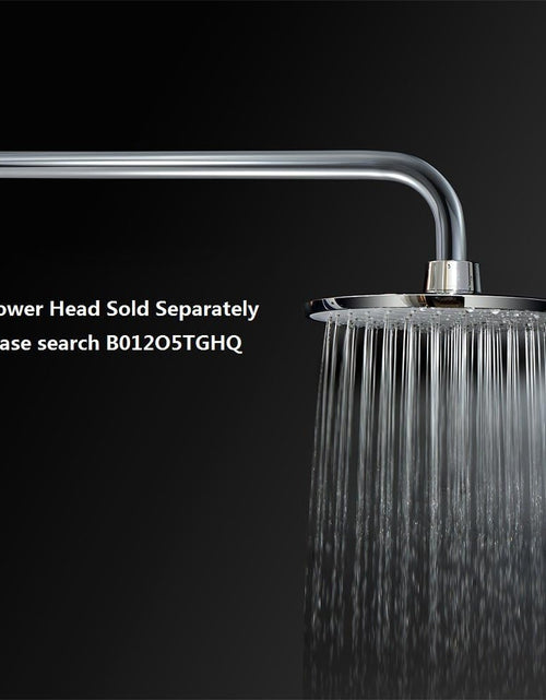 Load image into Gallery viewer, Shower Arm Extension Extra Long Water Outlet PJ1001 with Flange Made of Stainless Steel, Chrome Finish 16 Inches
